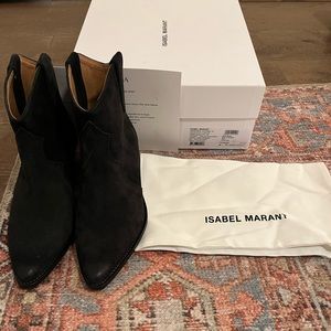 Isabel Marant Faded Black Dewina Boot 38 NWT